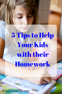 5 Tips to Help Your Kids with their Homework