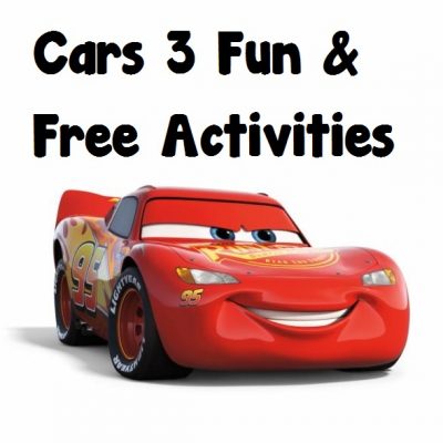 Cars 3 Family Fun Freebies