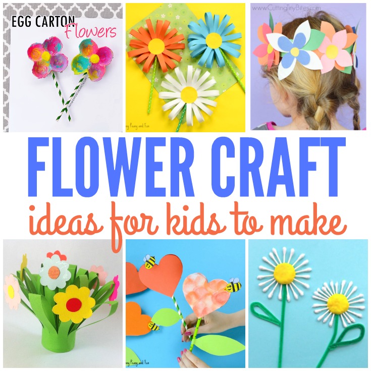 Cute Flower Crafts for Kids