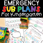 Emergency Sub Plans for Kindergarten