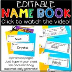 Editable Name Book