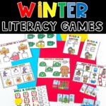 winter literacy games cover