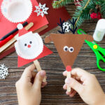 Making Christmas Crafts in Kindergarten