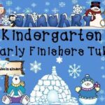 Kindergarten Early Finisher Tubs for January