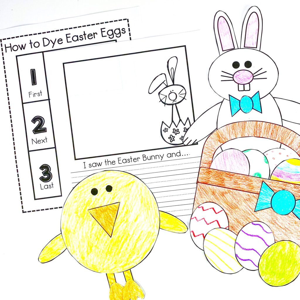Easter Fun and Learning in Kindergarten: Easter Crafts and Writing Activities