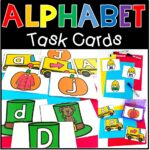 alphabet task cards cover