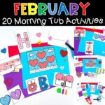 February Morning Tubs for Kindergarten