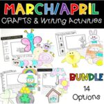 March / April Crafts and Writing Activities BUNDLE
