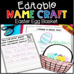 Editable Name Craft Easter Basket Cover