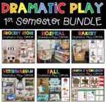Dramatic Play Bundle Set 1 Grocery Store Bakery Hospital Vet Fall Santa Toys