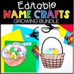 editable names craft growing bundle cover