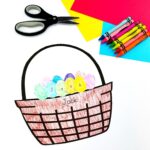 Easter egg basket name craft