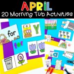 April Morning Tub Activities for Kindergarten