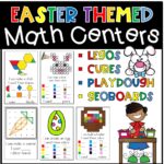 easter themed math centers cover