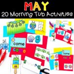 May Morning Tub Activities for Kindergarten