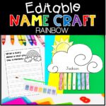 Editable Rainbow Name Craft