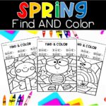 spring find and color cover