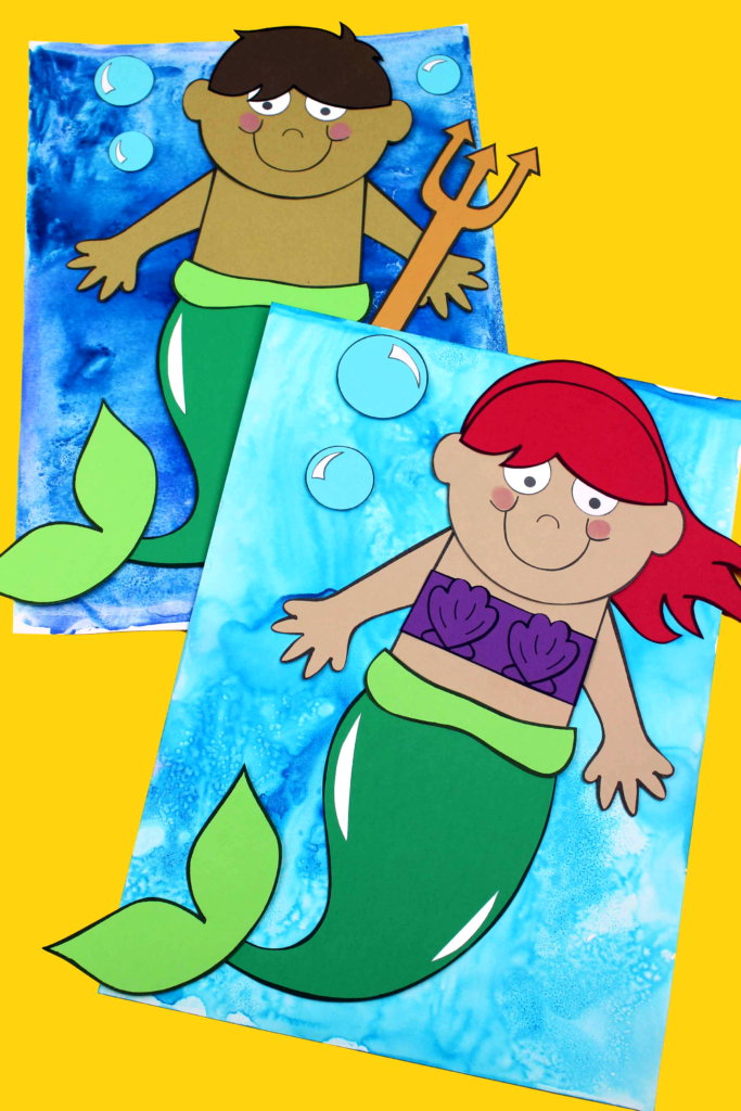 Mermaid Craft and Writing Activities - Kreative in Kinder