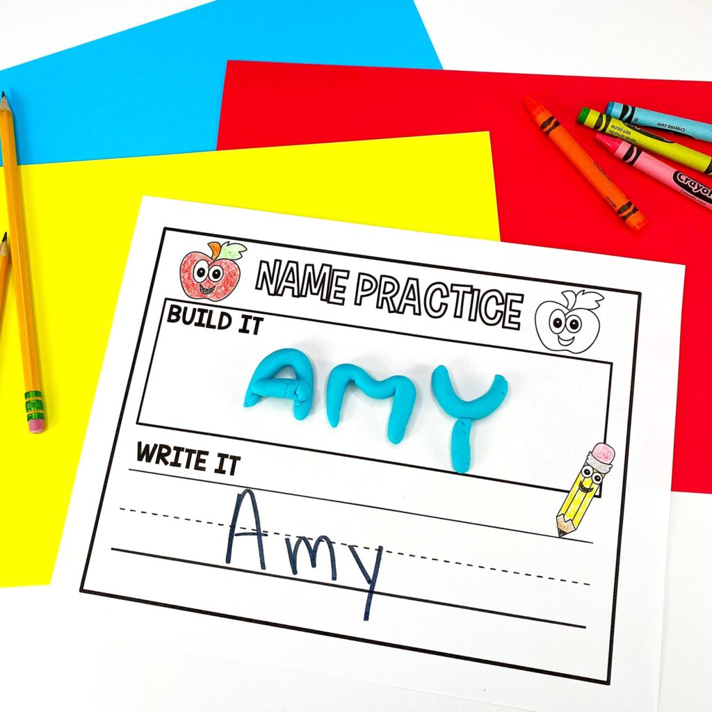 Playdough Name - Prepare for the First Week of Kindergarten
