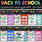 back to school classroom management bundle cover