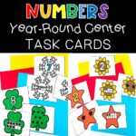 Numbers Year Round Center Task Cards Cover